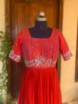 Hand embroidered Anarkali dress