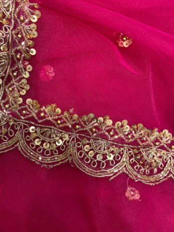 Hand Embroidered Bridal Dupatta