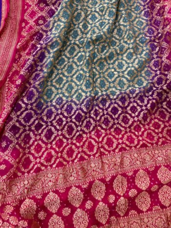 Handloom Banarasi Bandhej Dupatta