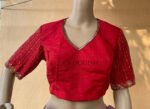 pure silk hand embroidery blouse