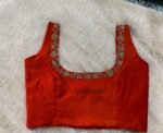 pure silk hand embroidery blouse