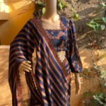 Saree with stitched blouse