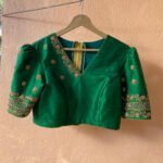 pure silk hand embroidery blouse
