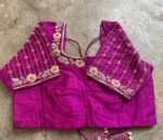 pure silk hand embroidery blouse
