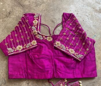 pure silk hand embroidery blouse