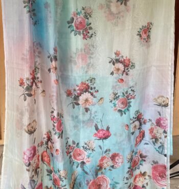 floral saree blouse