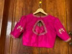 pure silk hand embroidery blouse
