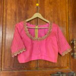 pure silk hand embroidery blouse