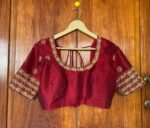 pure silk hand embroidery blouse
