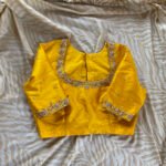 pure silk hand embroidery blouse