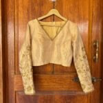 pure silk hand embroidery blouse