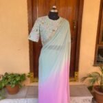 Saree with stitched blouse