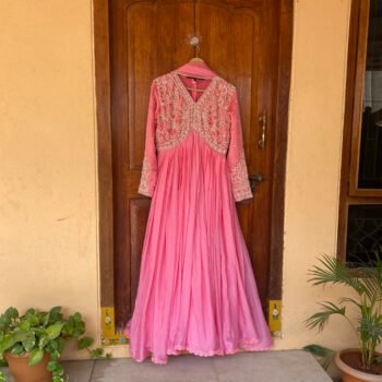 Designer Hand work Anarkali with dupatta