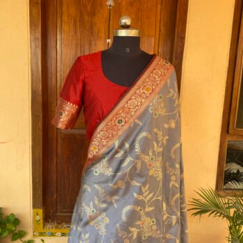 fancy silk saree with blouse