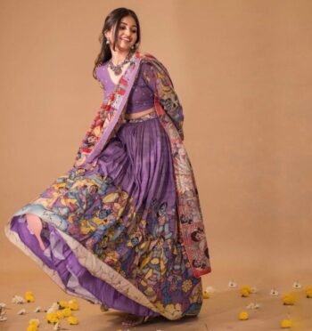 Women’s pure kalamkari lehenga set