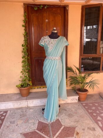 Designer saree with blouse