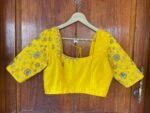 pure silk hand embroidery blouse