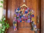 Hand embroidered Hand painted kalamkari blouse