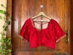 pure silk hand embroidery blouse