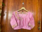 Pure silk hand embroidery blouse
