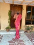 Saree with stitched blouse