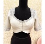 pure silk hand embroidery blouse