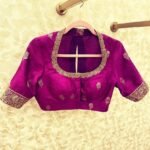 pure silk hand embroidery blouse