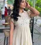 Hand embroidered Anarkali dress