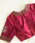 pure silk hand embroidery blouse
