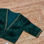 pure silk hand embroidery blouse