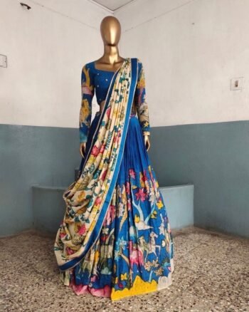 Women’s pure kalamkari lehenga set