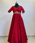 Hand embroidered Anarkali dress