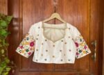 pure silk hand embroidery blouse