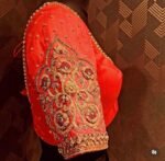 pure silk hand embroidery wedding blouse