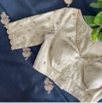 pure silk hand embroidery blouse