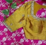 pure silk hand embroidery blouse