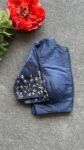 pure silk hand embroidery blouse