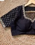 pure silk hand embroidery blouse
