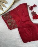 pure silk hand embroidery blouse