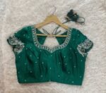 pure silk hand embroidery blouse