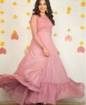 Pink Anarkali suit usa