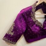 pure silk hand embroidery blouse