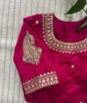 pure silk hand embroidery blouse