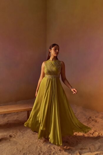 Draped Maxi dress usa