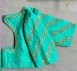 pure silk hand embroidery blouse
