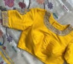 pure silk hand embroidery blouse