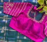 pure silk hand embroidery blouse