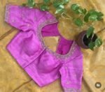 pure silk hand embroidery blouse