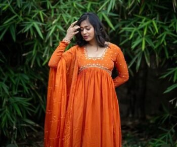 Hand embroidered Anarkali