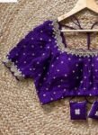 pure silk hand embroidery blouse